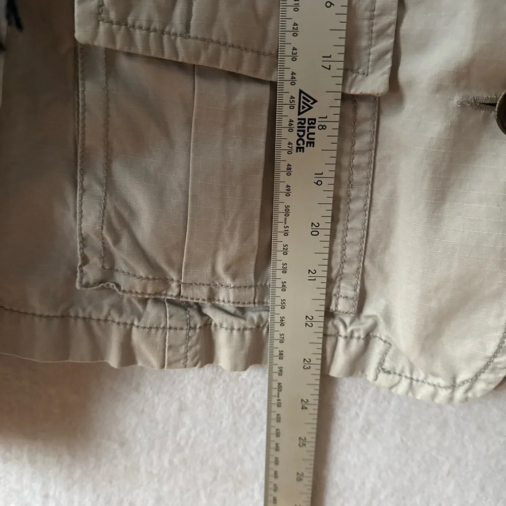 Eddie Bauer Button Front Shirt Jacket Women’s Petite Size M 100% Cotton Snaps - Picture 7 of 9
